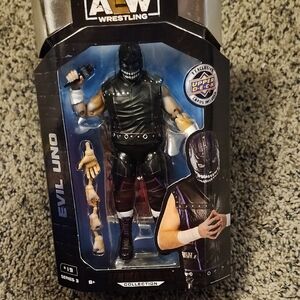 AEW Wrestling Evil Uno Action Figure - Black and White